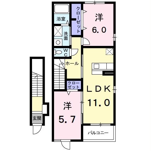 メリディオ　Bの間取り図