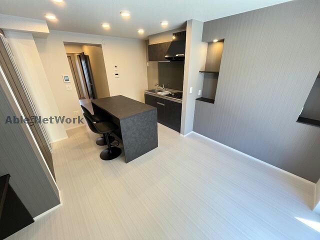 額田郡幸田町賃貸アパート新築工事のリビングダイニング