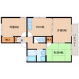 近鉄難波線・奈良線 近鉄奈良駅 2階建 築27年の間取図