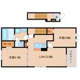 奈良線 木津駅 2階建 1年未満の間取図