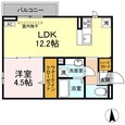 GRAND D-ROOM高宮北Wの間取図