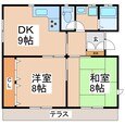 サンコーポ茂沢（アパート）の間取図