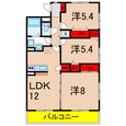 マンション花水木IIの間取図