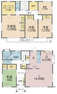中軽井沢住宅の間取図