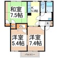 ディアス内川Ａの間取図