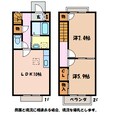 大糸線 中萱駅 2階建 築22年の間取図