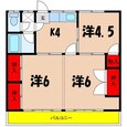 神子柴青山ハイツの間取図