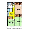 溝上アパート５号の間取図