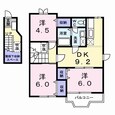 サンフラワーⅠ（上諏訪町）の間取図