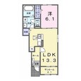 エクセレントK602　Ｂ（下触町）の間取図