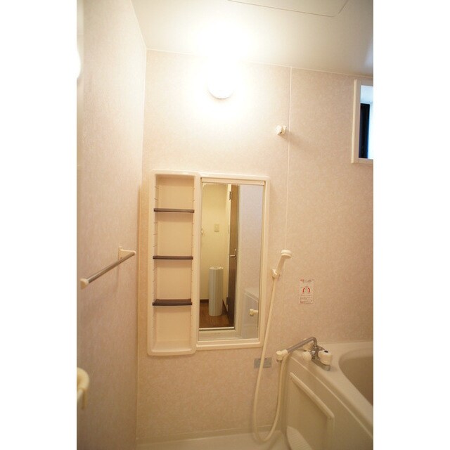 物件内観写真21　(便利なシャンプー棚や鏡完備)