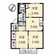 シャーメゾンリラフォートの間取図