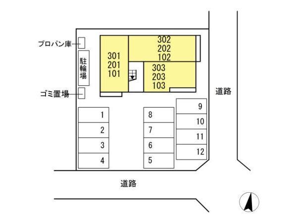 物件外観写真2　(配置図)