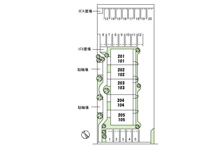 物件外観写真2　(配置図)