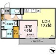 D-room内山Ⅱの間取図