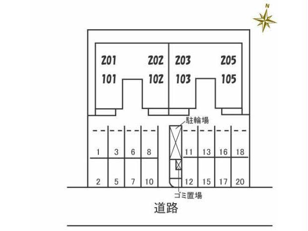 駐車場(配置図)