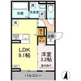 Ｄ－ＲOOM桜馬場の間取図