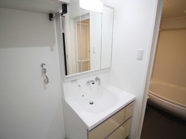 洗面所・脱衣所(※ﾓﾃﾞﾙ写真・床：ベージュ/建具：ホワイト)