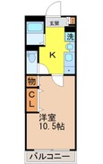 １－ＲｏｏｍＩｚｕｍｉの間取図
