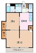 富士茜ハイツの間取図