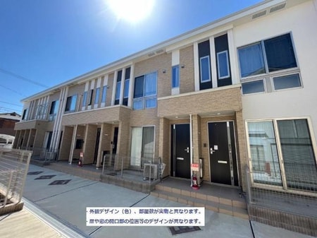 つくば市大曽根新築アパート（仮外観写真