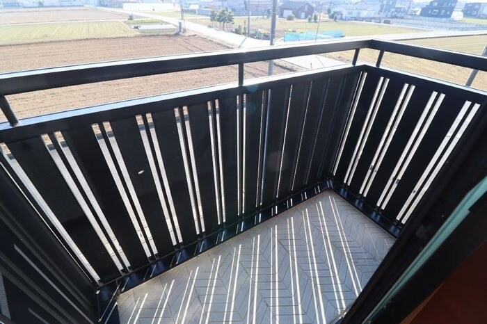 チューリップハイツのベランダ