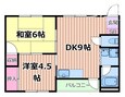 MISTRAL千里丘の間取図