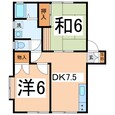 ルーミー甲府58号館の間取図