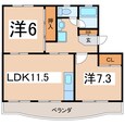 土肥マンションの間取図