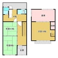 丸山町1丁目貸家の間取図