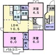 ウエストコート　Ａの間取図