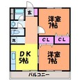 ソレイユ中央の間取図