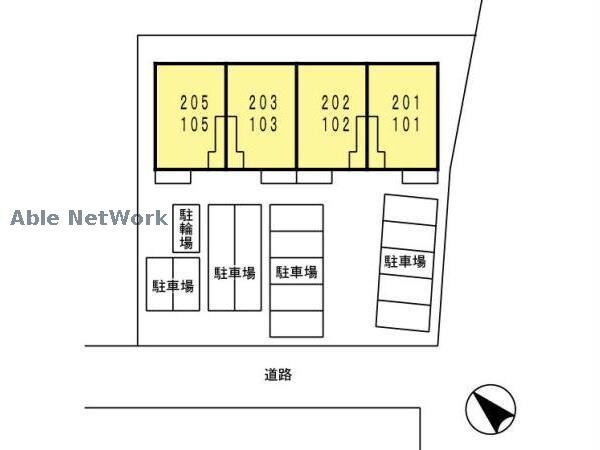 物件外観写真6　(駐車場配置図)