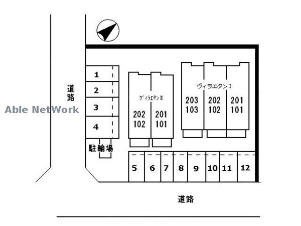 周辺環境(駐車場配置図)