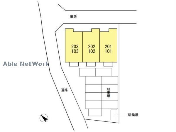 物件外観写真5　(駐車場配置図)