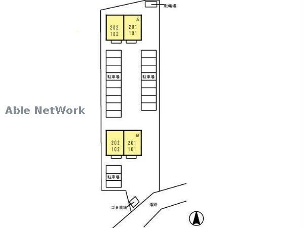 物件外観写真7　(駐車場配置図)