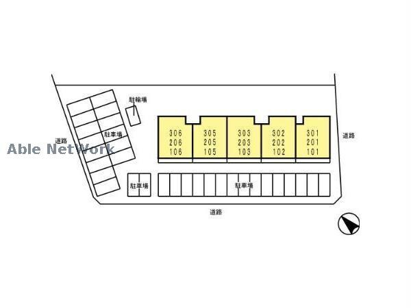 物件外観写真6　(駐車場配置図)