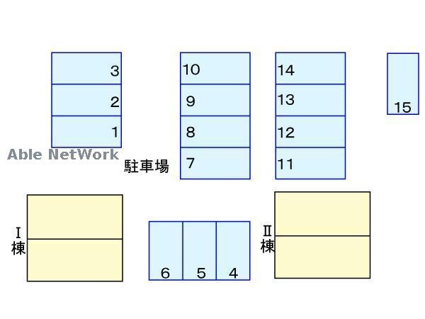 物件外観写真2　(駐車場配置図)
