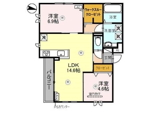 南海本線 和歌山市駅 3階建 築1年の間取図