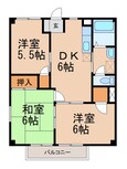和歌山電鉄貴志川線 吉礼駅 2階建 築31年の間取図