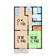 和歌山線 布施屋駅 2階建 築30年の間取図