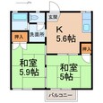 南海加太線 磯ノ浦駅 2階建 築38年の間取図
