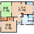 ガーデンハイツ箕島の間取図