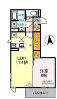 きのくに線・紀勢本線 宮前駅 3階建 築3年の間取図