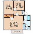 南海本線 和歌山市駅 2階建 築33年の間取図