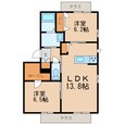 ベレオ小堀の間取図