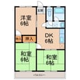 第二春日ハイツの間取図