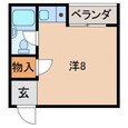コーポホワイト南出島Ｂ棟の間取図