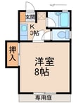 ハイツＨＡＳＨＩＺＵＭＥの間取図