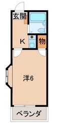 カーサＳＫの間取図